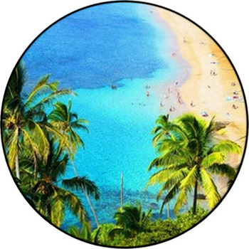 Hawaiian Beach Round Rug