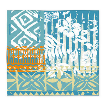 Hawaiian Pattern Patchwork Custom Size Floor Mat