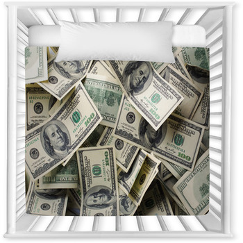 Heap Of Money Baby Crib Comforter