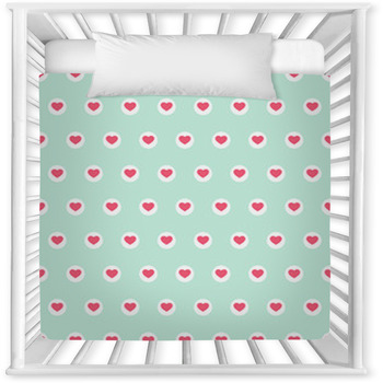 Hearts Seamless Background 7 Baby Crib Comforter