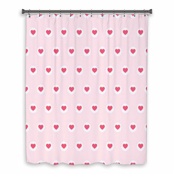Hearts Seamless Background 8 Custom Size Shower Curtain