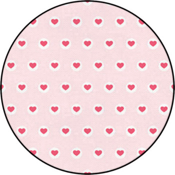 Hearts Seamless Background 8 Round Rug