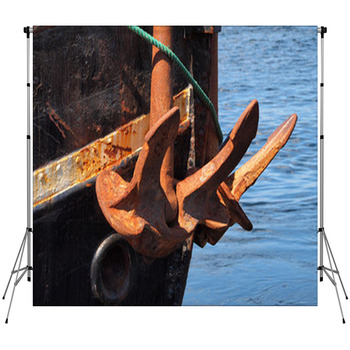 Heavy Ship Boat Anchor Custom Size Backdrop