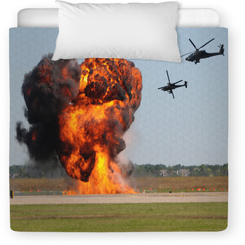 Helicopter Attack Toddler Duvet