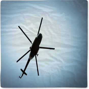 Helicopter In The Sky Baby Blanket