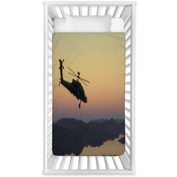 Helicopter War Baby Crib Comforter