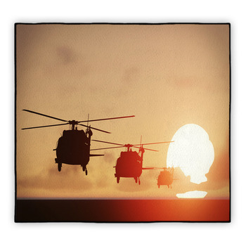 Helicopter Area Rugs & Custom Size Floor Mats