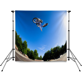 High BMX Jump Pole Pocket Backdrop