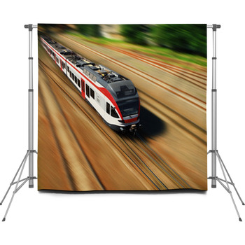 High-speed Train Custom Size Backdrop
