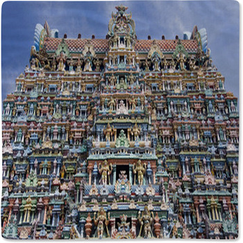 Hindu Temple  Madurai  India Baby Blanket