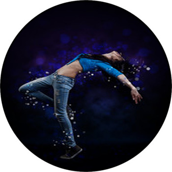 Hip Hop Dancer Round Rug