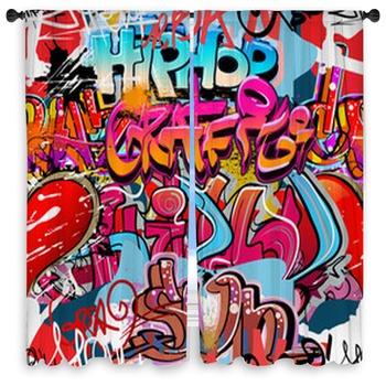 Hip Hop Window Curtains