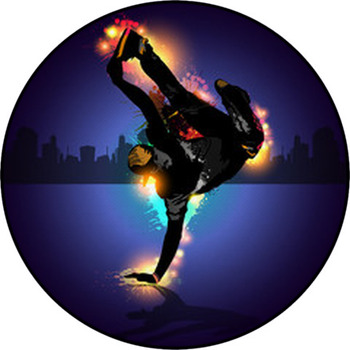 Hiphop Dance Round Rug