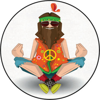Hippie Isolated Round Rug