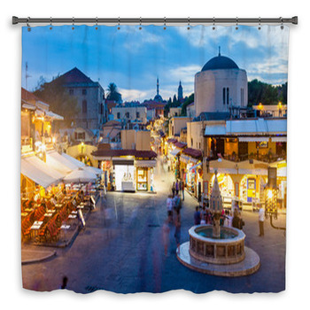 Hippocrates Square Shower Curtain