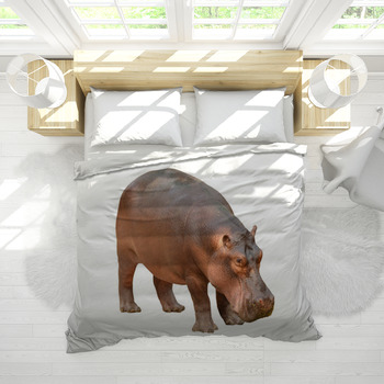 Hippo Blue 3 pc Joy Bedding Sets 