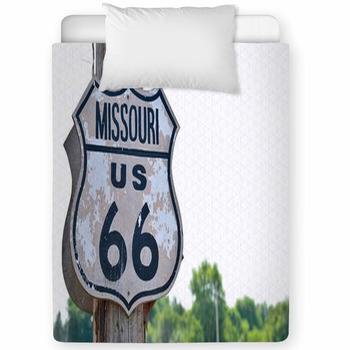 Historic Route 66 Sign In Missouri Toddler Comforter