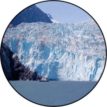 Holgate Glacier, Alaska Round Rug