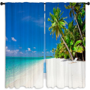 Holiday Paradise Window Curtain