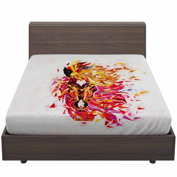 Horse Low Polygon In Watercolor Filter Multi Bed Sheet