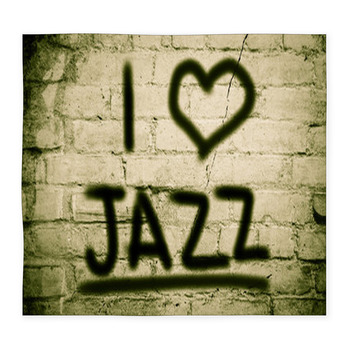 I Love Jazz Concept Custom Size Floor Mat
