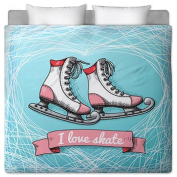 Ice Skating Bedding