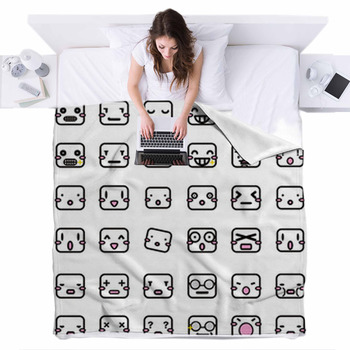 Icons Fleece Bed Blanket