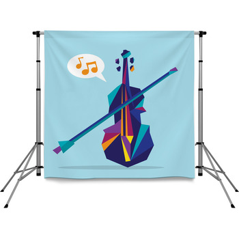 Illustration Of A Colorful Pole Pocket Backdrop