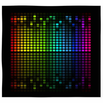 Illustration Of Colorful Musical Custom Size Floor Mat