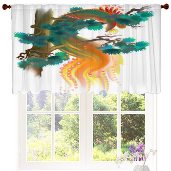 Peacock Spread Feathers 3D Blockout Photo Printing Curtains Draps Fabric Window 