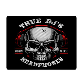 Illustration Of Skull Dj Bath Mat