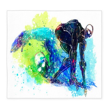 Illustration Of Sports Custom Size Floor Mat