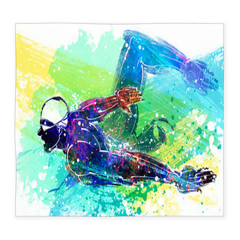 Illustration Of Sports Custom Size Floor Mat