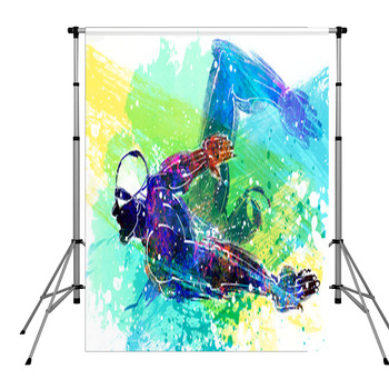 Illustration Of Sports Pole Pocket Backdrop