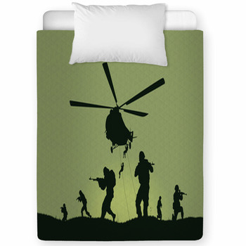 Illustration The Soldiers Going To Toddler Comforter