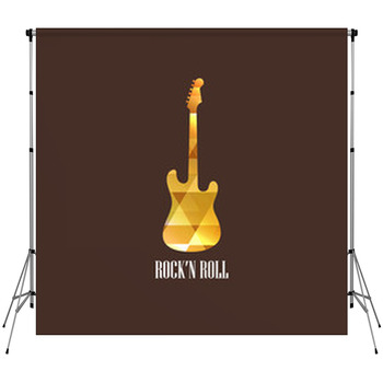 Illustration With The Diamond Guitar Fleece Backdrop