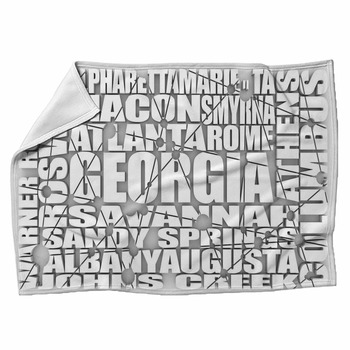 Image Relative To Usa Travel Georgia Fleece Blanket