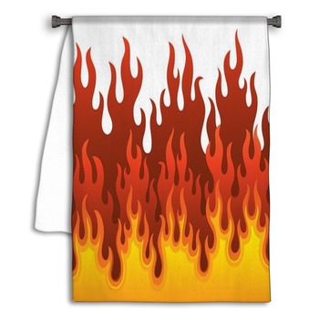 Image With Fire Theme 1 Towel