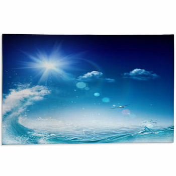 In The Ocean, Abstract Environmental Area Rug