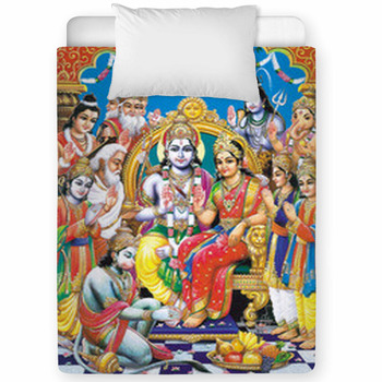 Indian God Bhagwan Ram With Whole Toddler Comforter