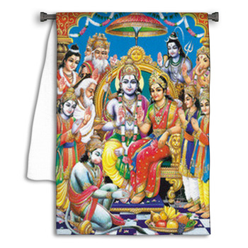 Indian God Bhagwan Ram With Whole Darbar Towel