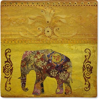 Indischer Elefant Gemalt Baby Blanket