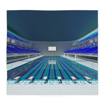 Indoor Olympic Swimming Pool Arena  Custom Size Floor Mat