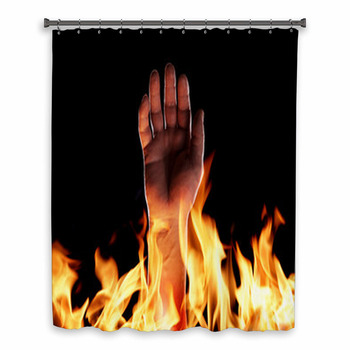 Inferno Custom Size Shower Curtain