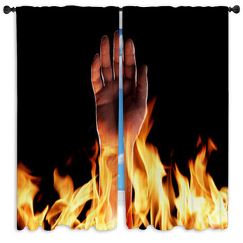 Fire Drapes Window Treatments Black Out Custom Sizes
