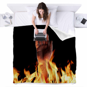 Inferno Fleece Bed Blanket