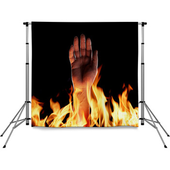 Inferno Pole Pocket Backdrop