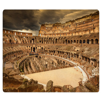 Inside Of Colosseum In Rome, Italy Area Rug