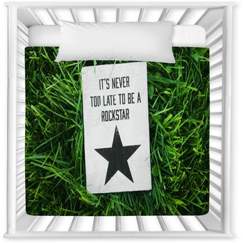 Inspirational Funny Poster- Quote Baby Crib Comforter