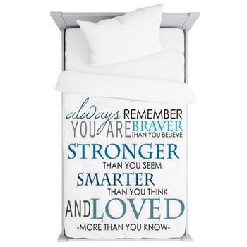 Inspirational Reminder Quotes Toddler Duvet